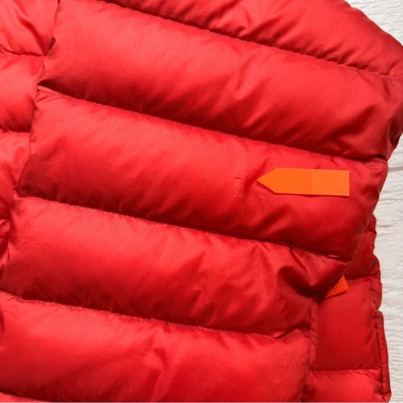 Patagonia Boys Down Sweater Jacket Red Blue Youth M 10 Puffer Winter Coat - Picture 11 of 16
